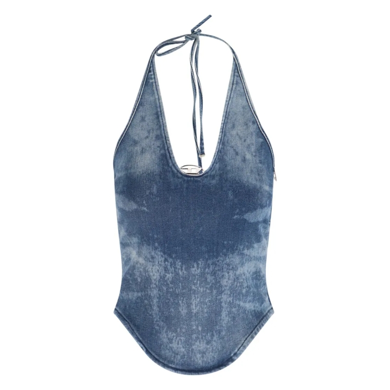 Diesel Bluse De-Janice-S Top – Blue Blue