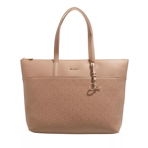 Calvin Klein Ck Must Shopper Large Epi Mono Safari Canvas Mono Shopping Bag