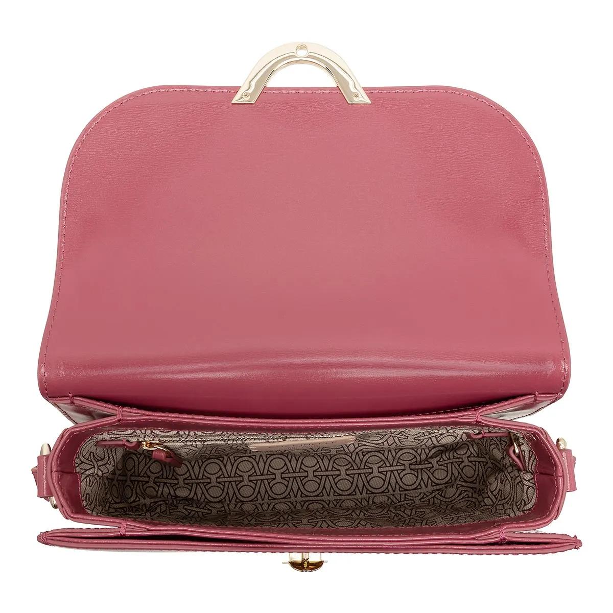 Coccinelle Crossbody bags dew Shiny Calf in poeder roze