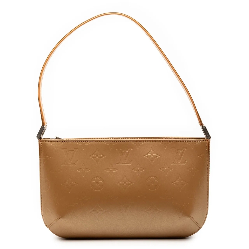 Louis Vuitton Schultertasche Monogram Mat Fowler braun