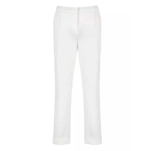 Etro Cotton Cropped Trousers White 