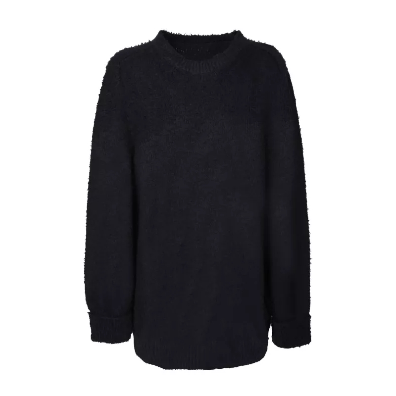 Maison Margiela  Black Cotton Blend Knitwear Black