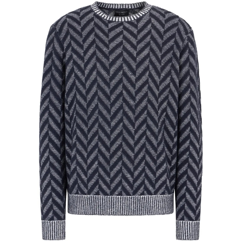 Emporio Armani  Sweaters Blue Fancy mehrfarbig