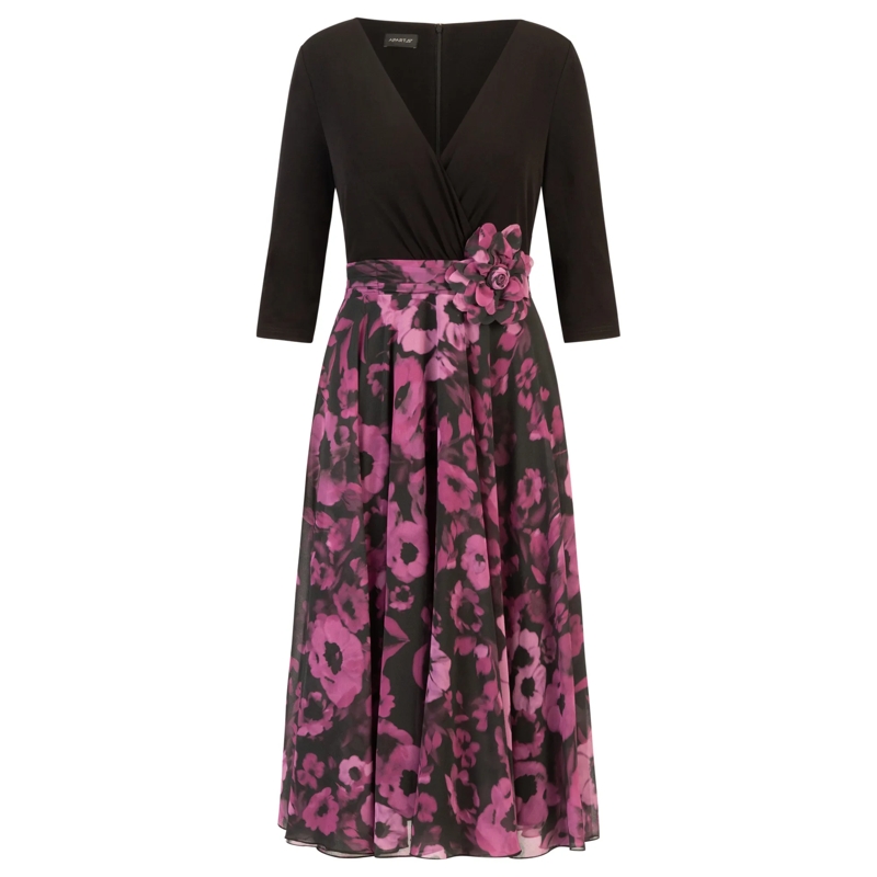 Apart Abendkleid Chiffonkleid schwarz