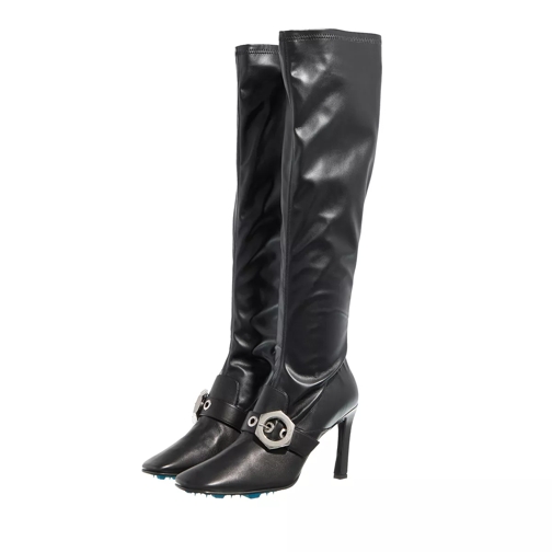 Off-White Stretch High Heel Boots Black Stiefel