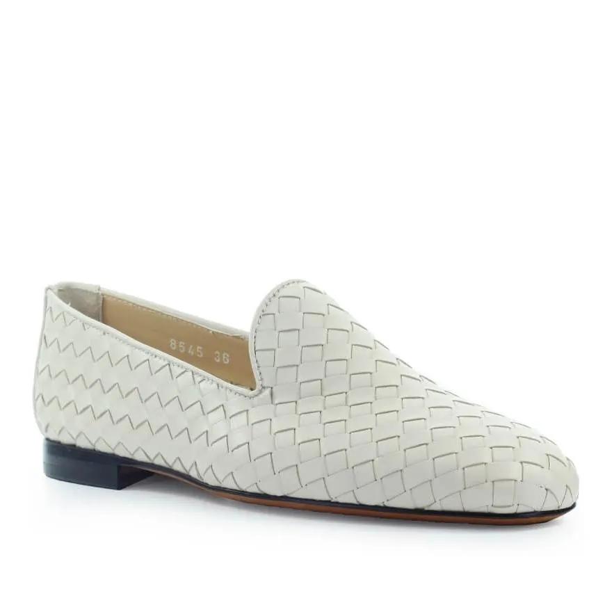 Doucal%27s Loafers & Ballerinas - DOUCAL%27S GEWEBE CREME LOAFER - Gr. 38 (EU) - in Weiß - für Damen