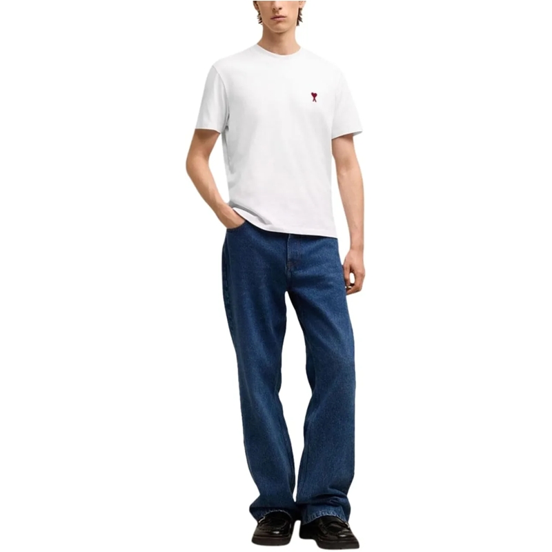 AMI Paris T-shirt T Shirts & Polo's BFUTS035 724 Weiß(Image 8)