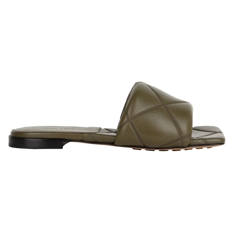 Bottega Veneta Sandalen Rubber Lido Slide Green Green