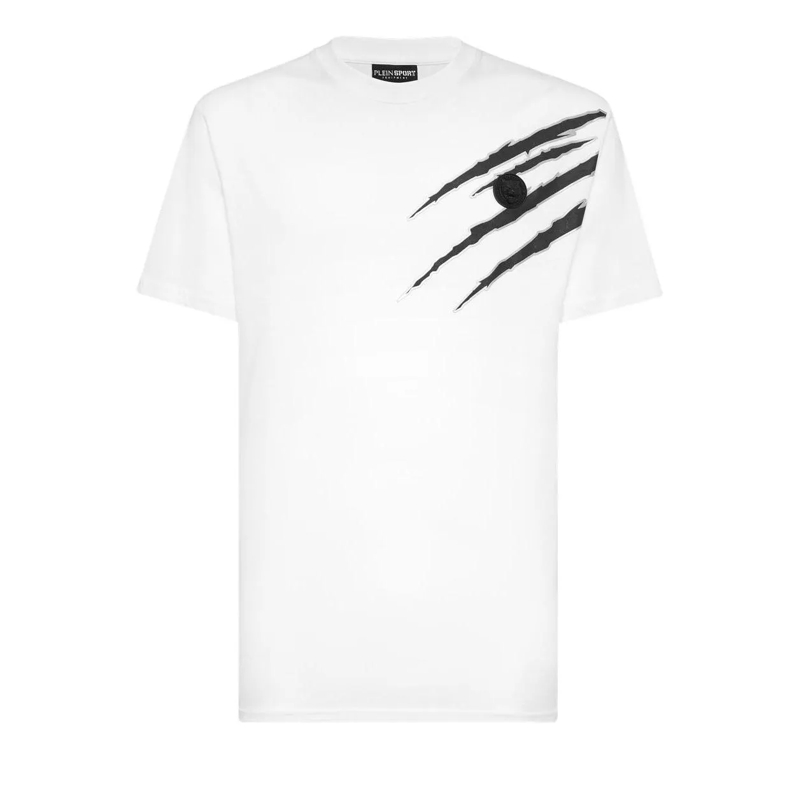 Plein Sport T-Shirt T-Shirt Scratch weiss