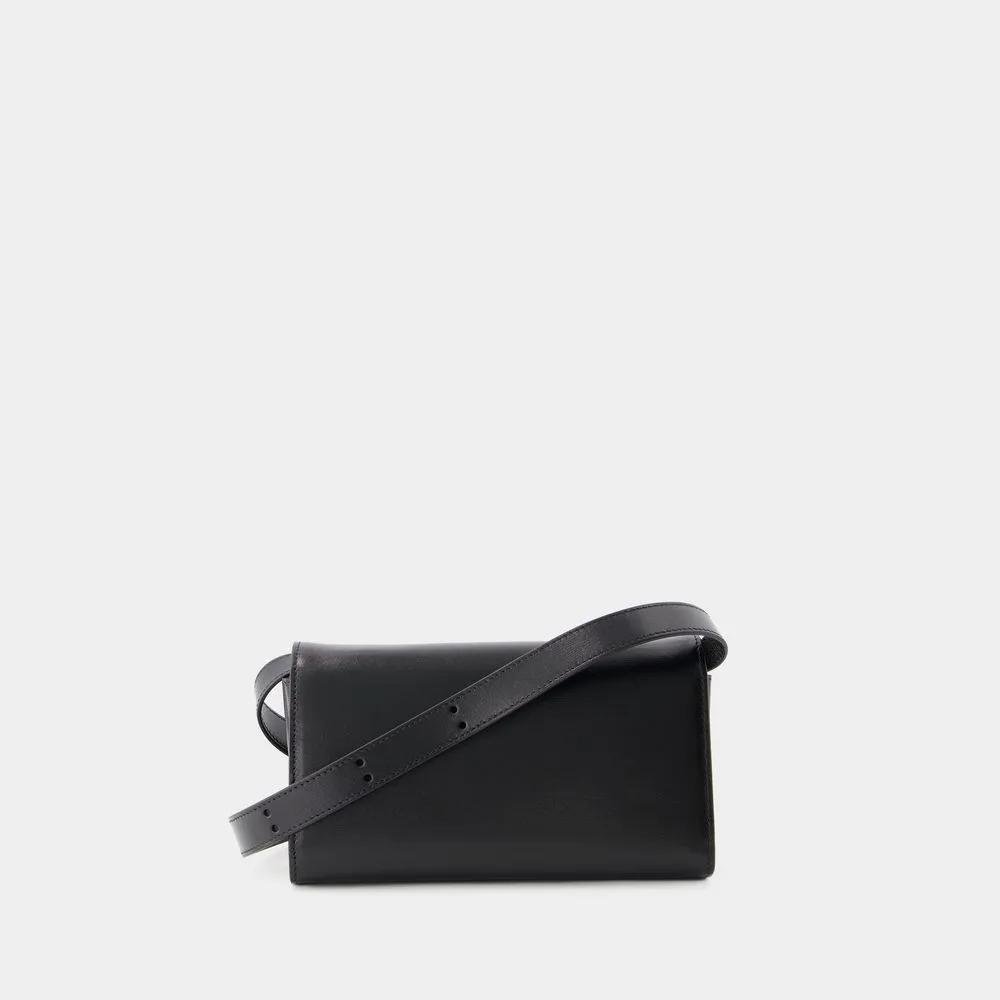 Jil Sander Hobo bags Hobo All Day Buckle Bag Leather Black in zwart