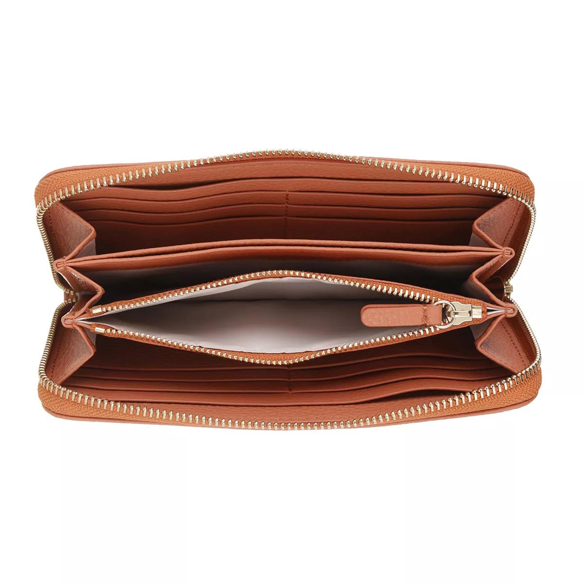 Link detail 2025 leather ziparound wallet