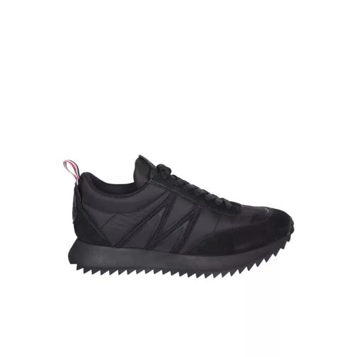 Moncler Leather And Technical Fabric Upper Black Low-Top Sneaker