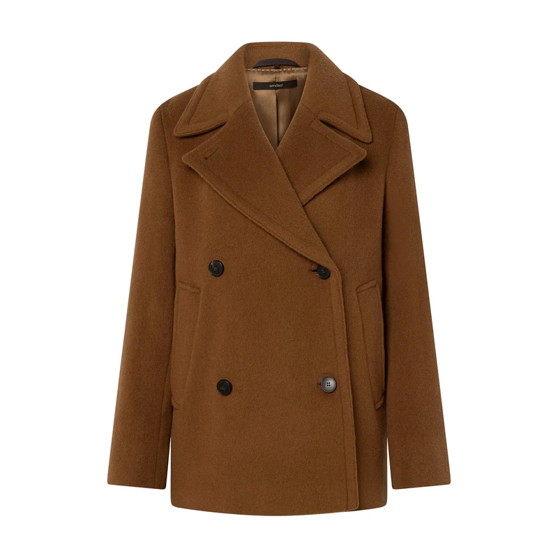 windsor. jas Mantel aus Woll-Mix braun