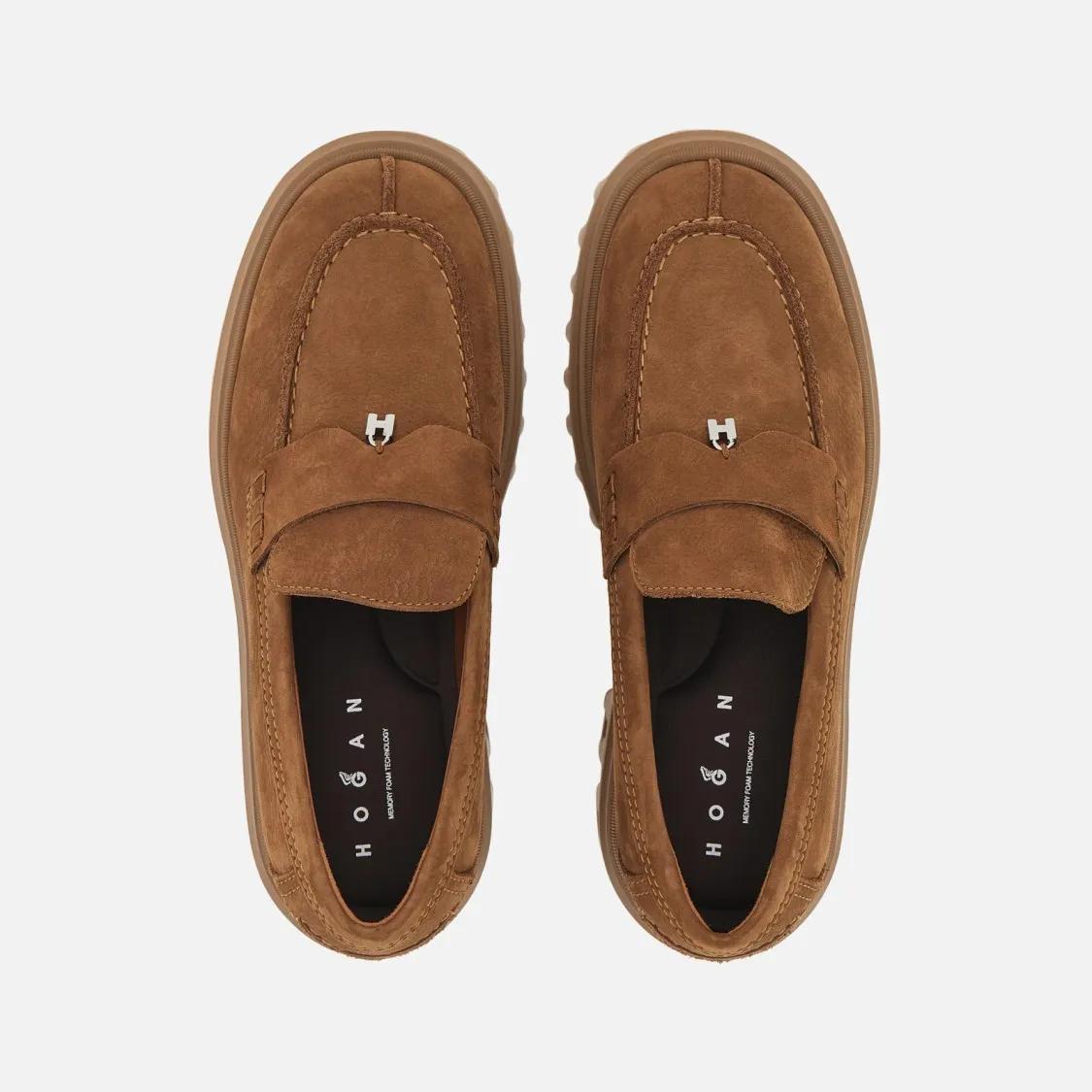 Thumbnail - Classic Penny Loafer Moccasins With Lug Sole - Gr. 36 (EU) - in Braun