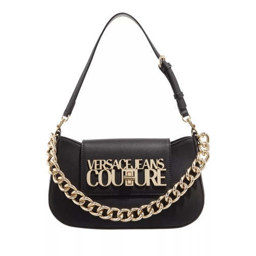 Versace Jeans Couture Logo Lock  Black Hobo Bag