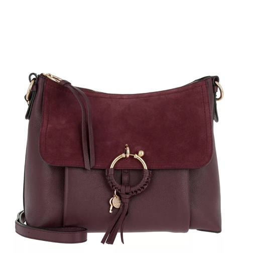 See By Chloé Joan Grained Leather Bag Obscure Purple Cross body-väskor