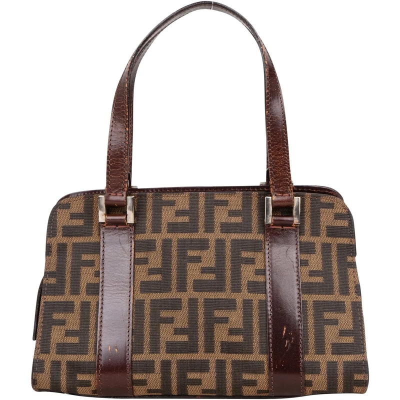 Fendi Tote Fendi FF Monogram Zucca Handbag braun