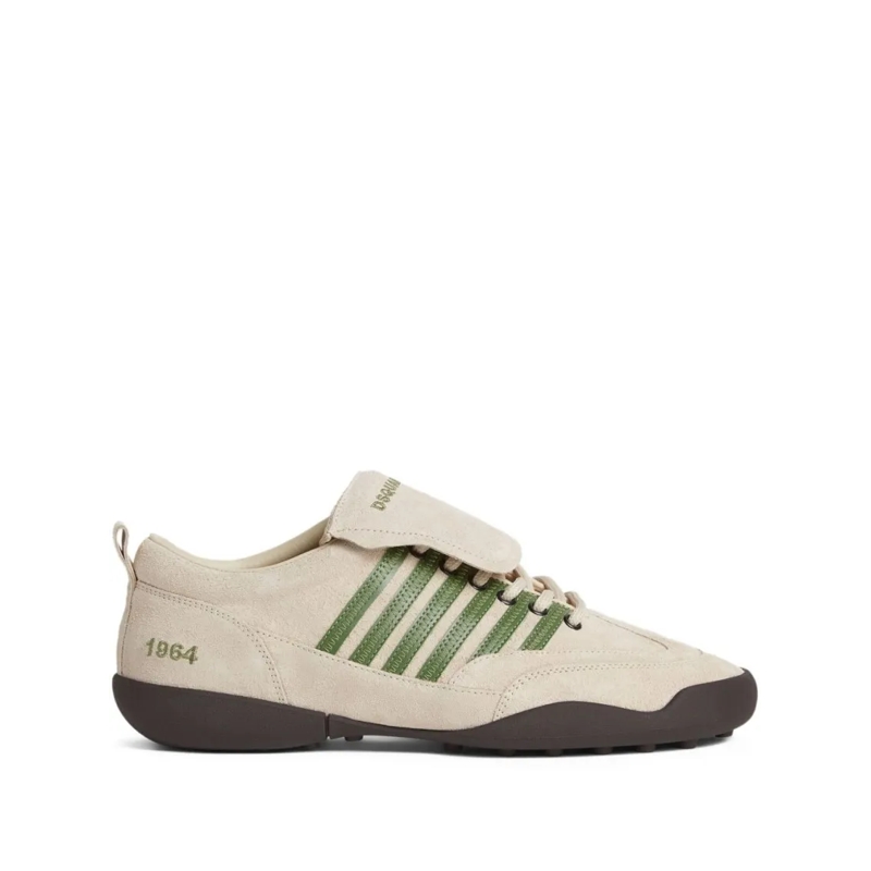 Dsquared2 Lage-top sneaker Light Beige Suede Sneakers Grey