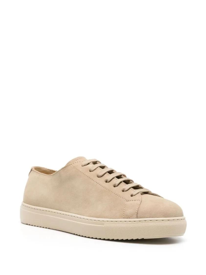 Thumbnail - Doucal's Low-Top Sneaker - Logo-Debossed Suede Sneakers - Gr. 41 (EU) - in Beige - für Damen