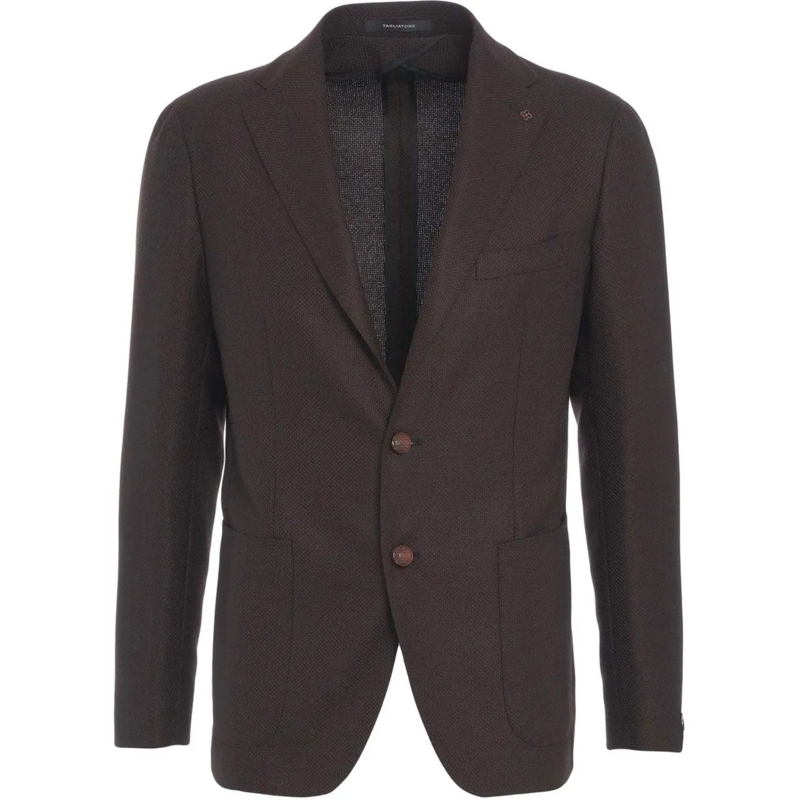 Tagliatore  Virgin wool single-breasted blazer lila