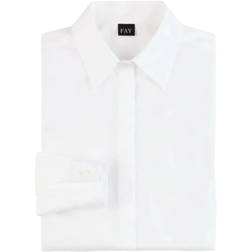 Fay Legere Oberteile Shirts White weiß