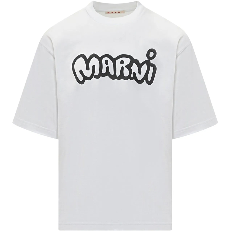 Marni T-shirt T-shirt con Logo Marni weiß