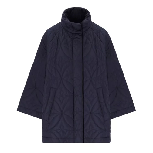 Max Mara Pittore Blue Quilted Jacket Blue 