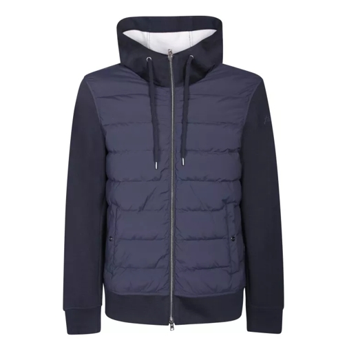 Herno Paneled Down Jacket Design Blue 