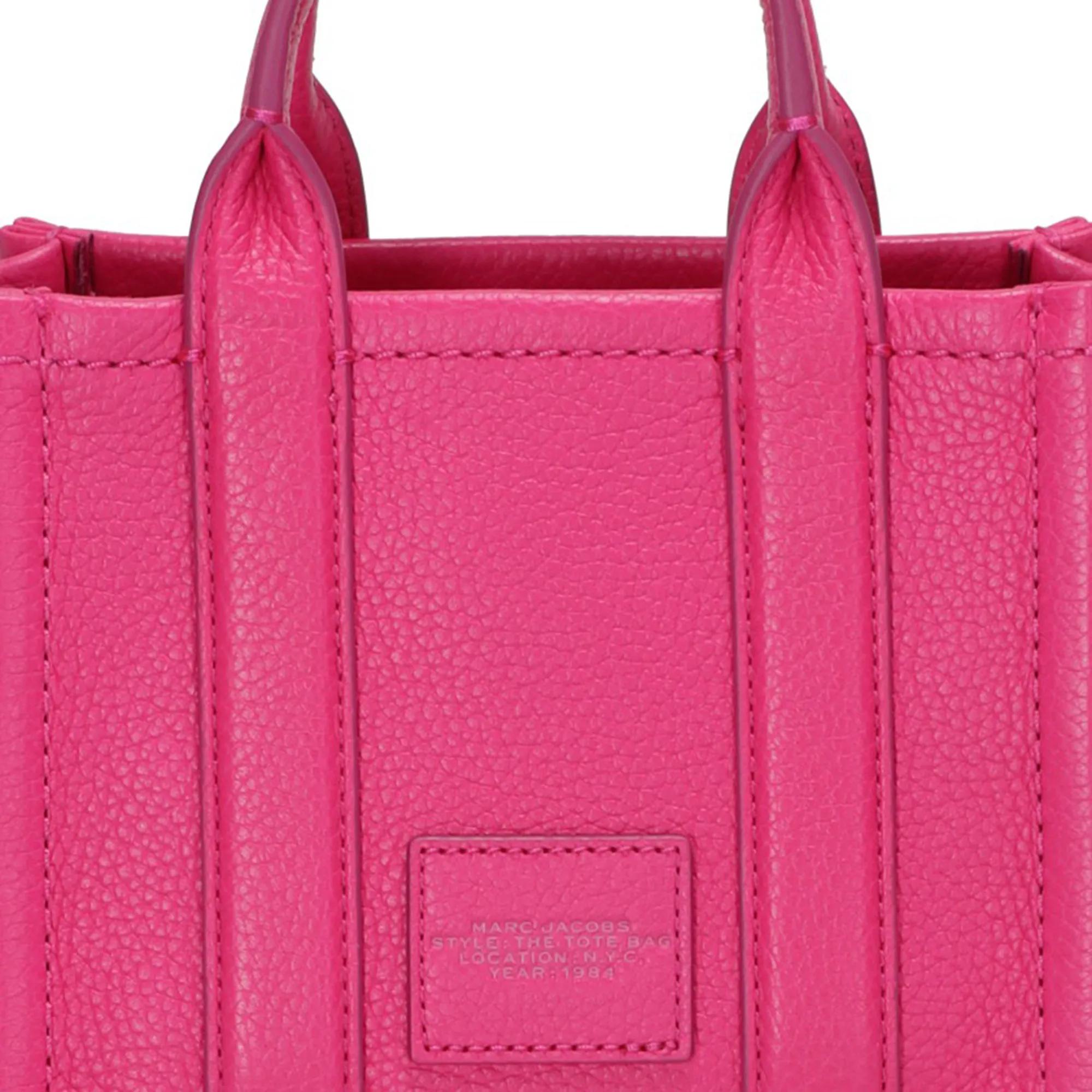 Marc Jacobs Totes & shoppers Mini Leather Handbag With Logos in roze