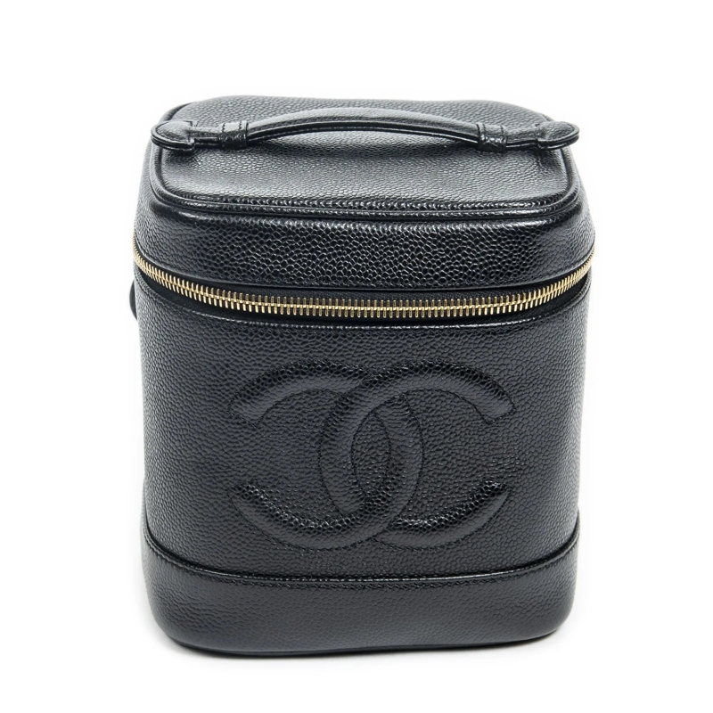 Chanel Crossbody Bag CC Tall Vanity Case schwarz