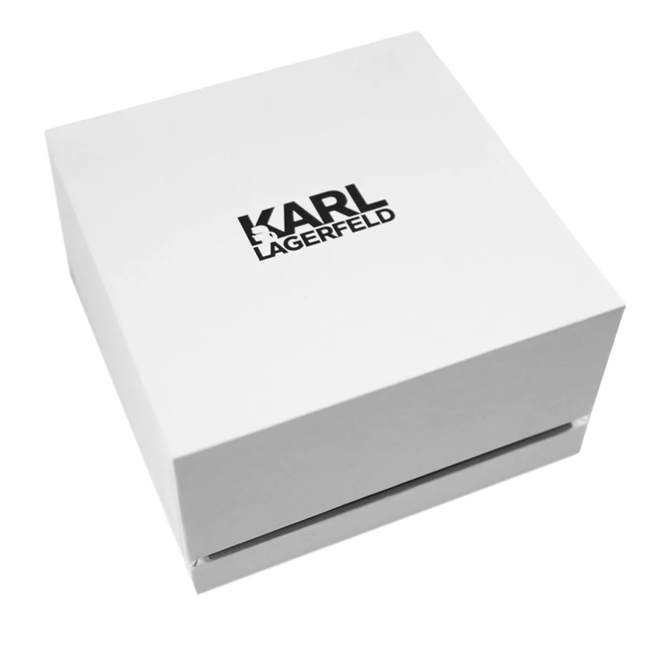 KARL LAGERFELD K/MONOGRAM DIP HOOP EARRINGS