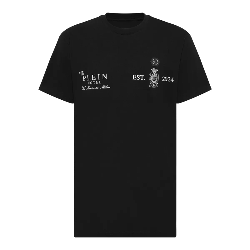 Philipp Plein T-Shirt T-Shirt Rundhalsausschnitt Ss schwarz