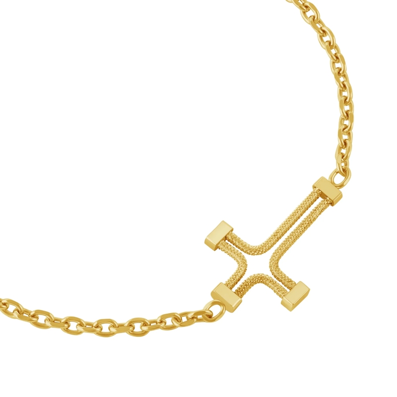 Police Armband Armband Crossfire- Herrenarmband- Farbe: silber gold(Image 3)
