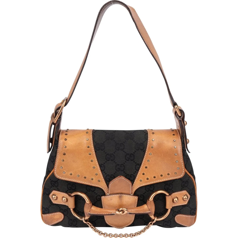 Gucci Fourre-tout Gucci GG Monogram Horsebit Tom Ford Handbag schwarz