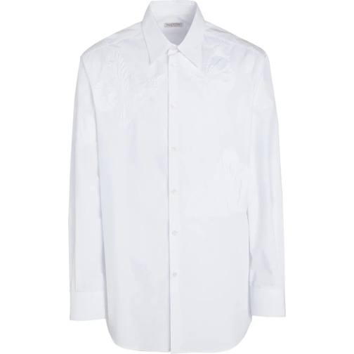 Valentino Hauts décontractés Valentino Cotton Shirt weiß