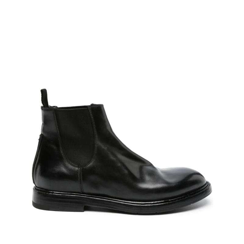 Premiata Laarzen Ankle-Length Slip-On Shoes With Elasticated Panels Black