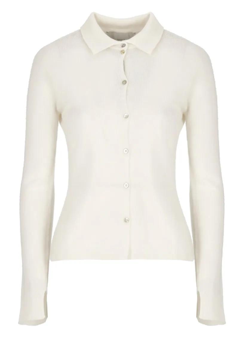 Vanise - White Cashmere Cardigan - Größe 44 - weiß