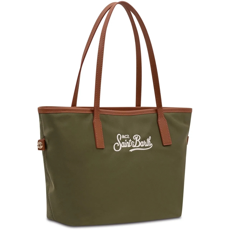 Mc2 Saint Barth Shopper Borsa Tote City in Nylon con Doppi Manici grün(Image 2)