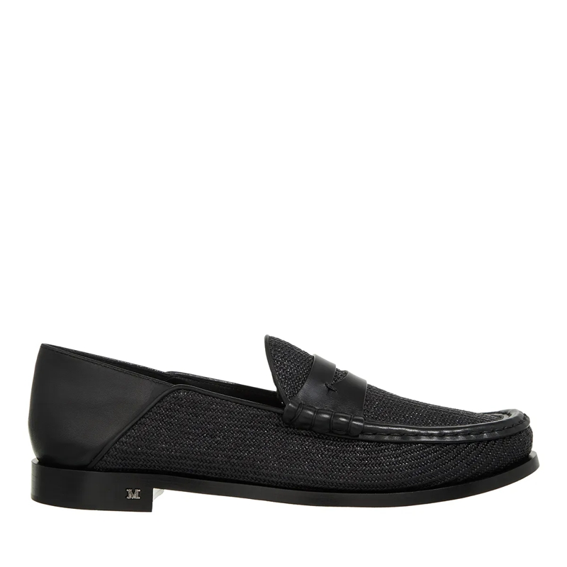 Max Mara Mocassin Strawloafer Nero