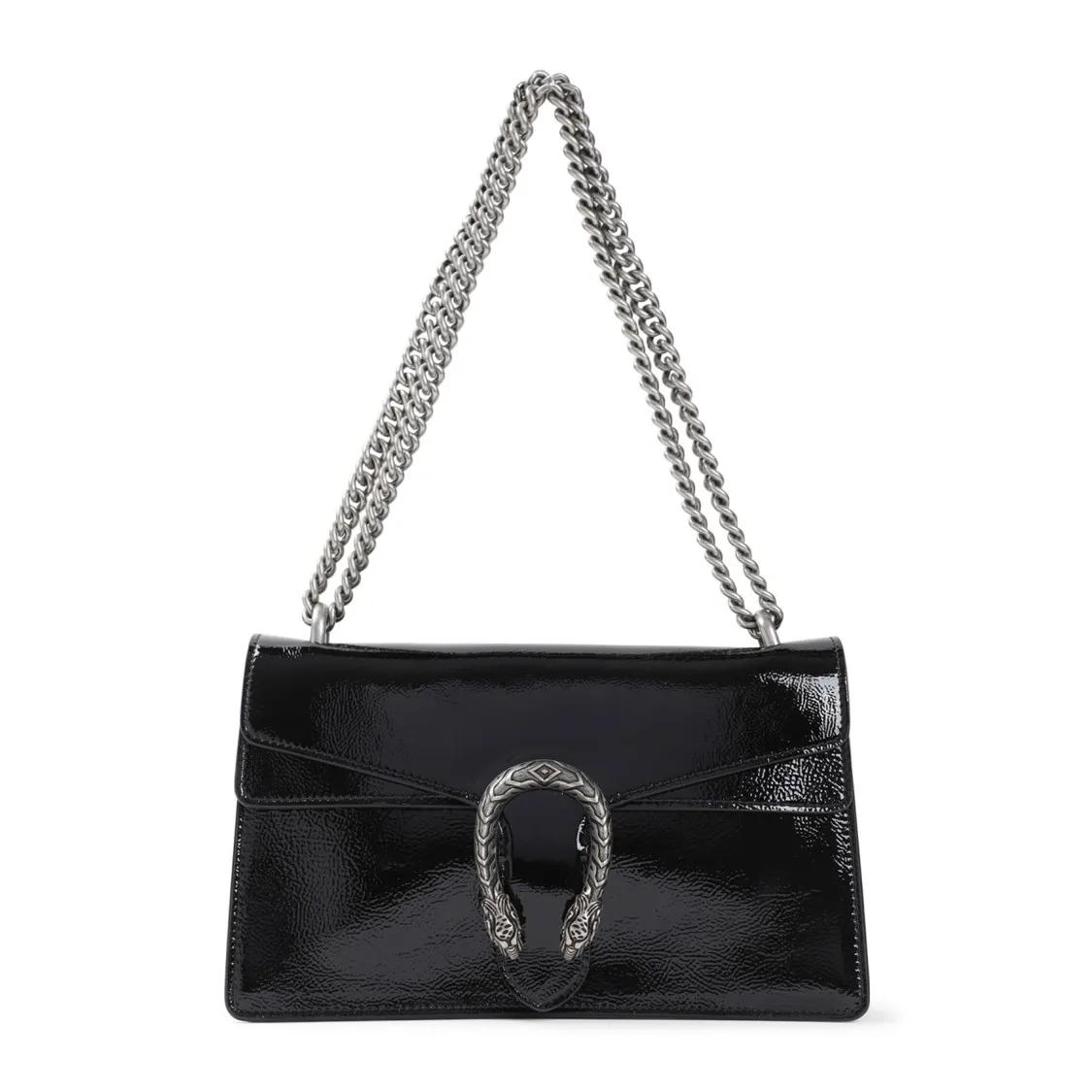 Gucci Shopper - Black Leather Dionysus Shoulder Bag - Gr. unisize - in Schwarz - für Damen