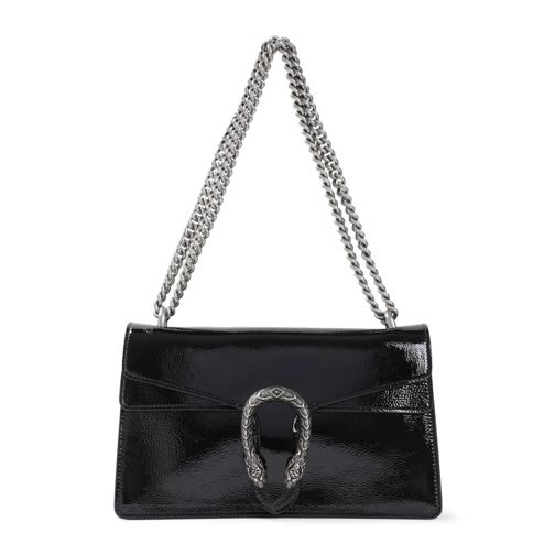 Gucci Schultertasche Black Leather Dionysus Shoulder Bag Black