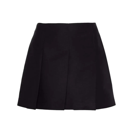 Marni Minirokken Pleated Cotton Skirt Black