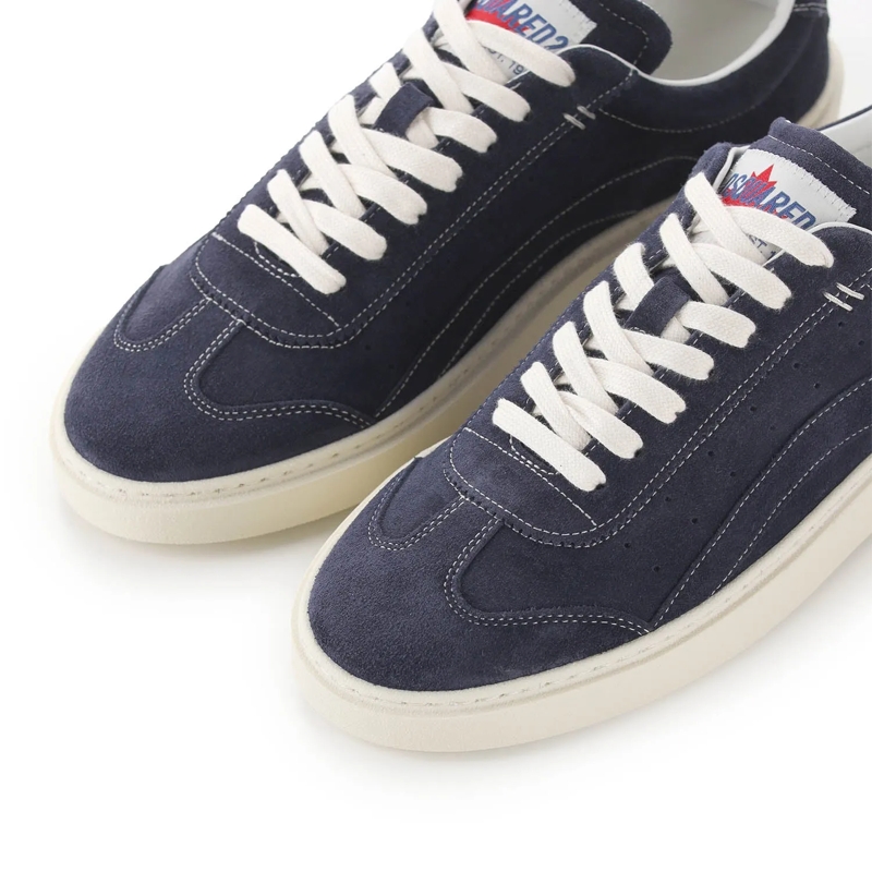 Dsquared2 Schnürschuhe Sneaker aus Veloursleder blau(Image 3)