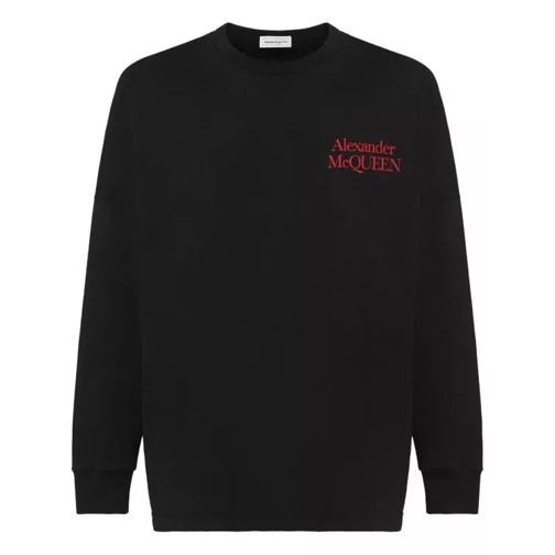 Alexander McQueen Black Oversized Logo T-Shirt Black 