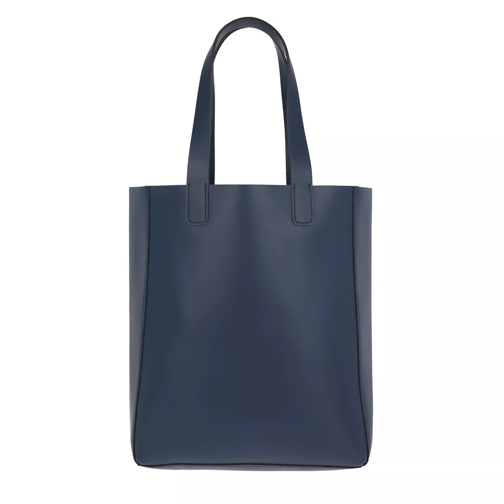 Abro Ruga Shopping Bag Calf Leather Navy Sac à provisions