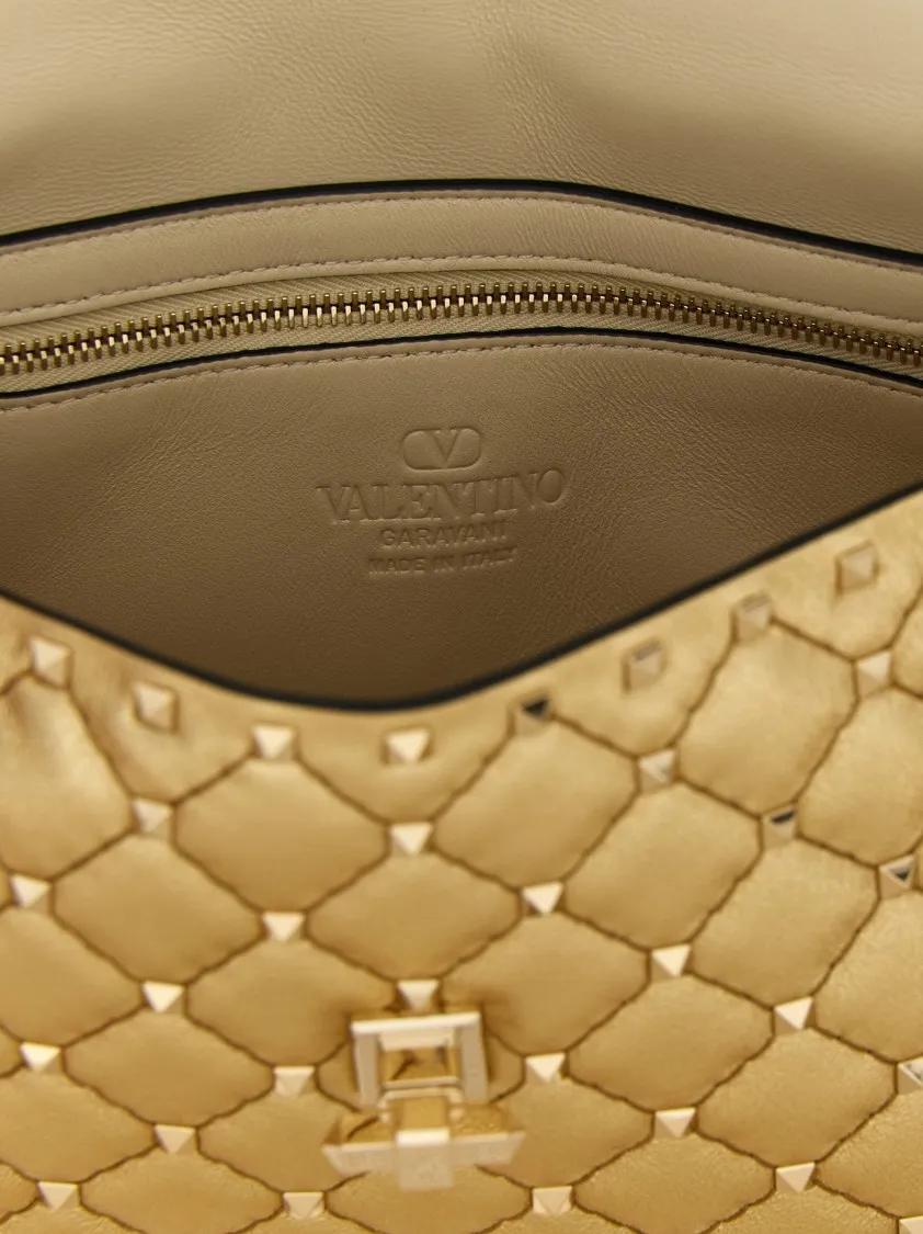 Valentino Garavani Hobo bags Rockstudspike' M Shoulder Bag in goud