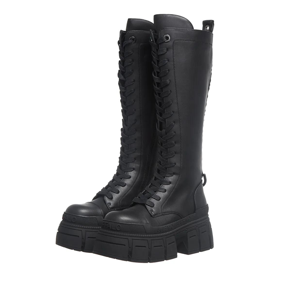 Buffalo Boots & Stiefeletten - Gospher Lace Up Hi - Gr. 37 (EU) - in Schwarz - für Damen