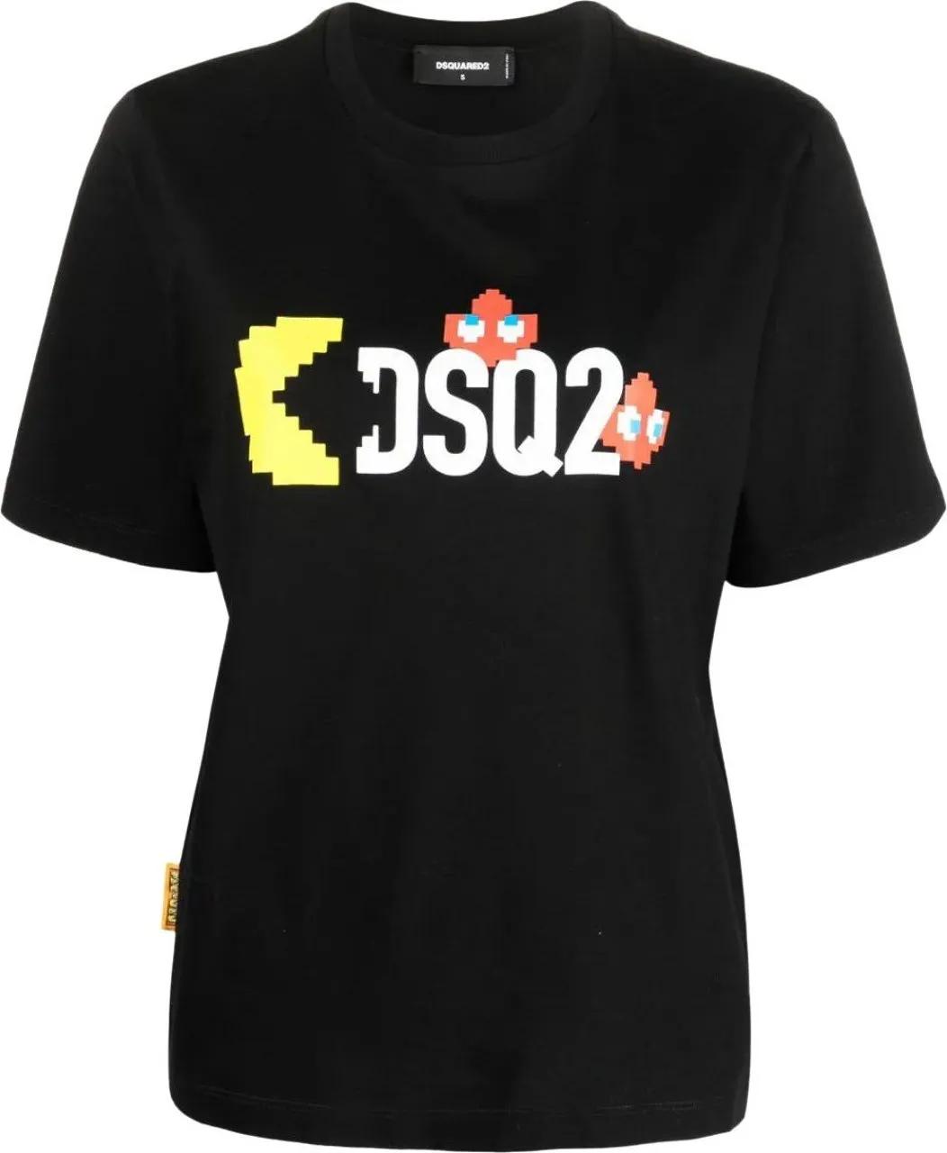 Thumbnail - Dsquared2 - X Pac-man Logo T-shirt - Größe M - schwarz