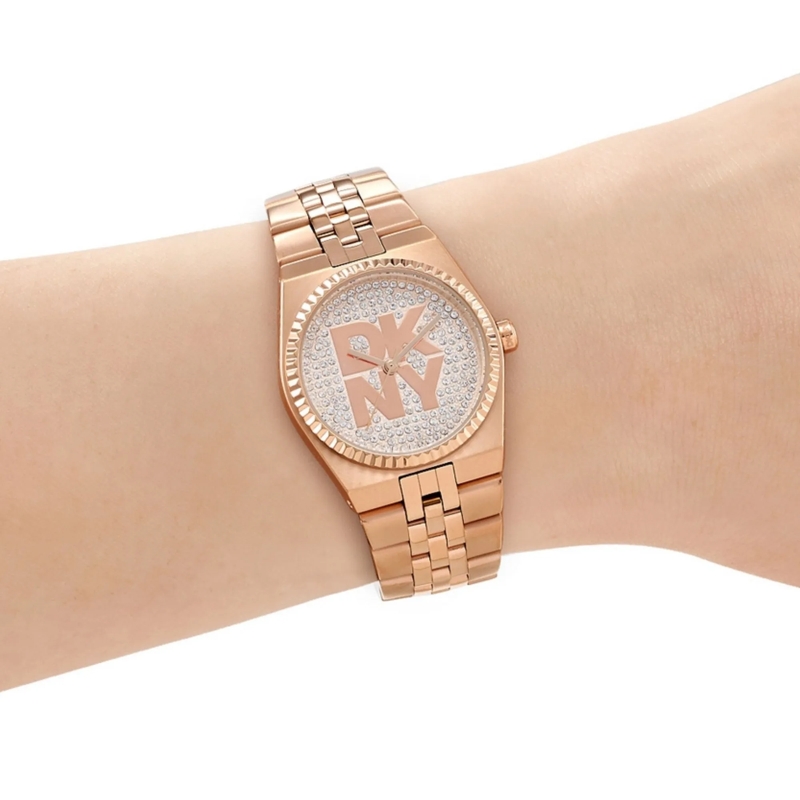 DKNY Quarzuhr Quarzuhr Logo Watch rose(Image 5)