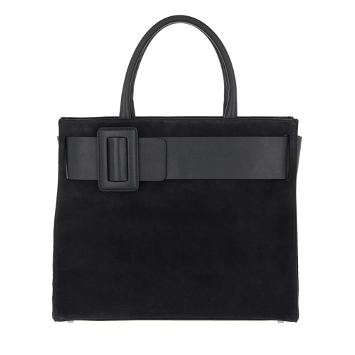 Abro Cashmere Handle Bag Navy Rymlig shoppingväska
